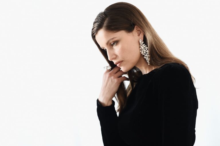Laetitia Casta Backstage At Kering Suite During The 70th Cannes Film Festival