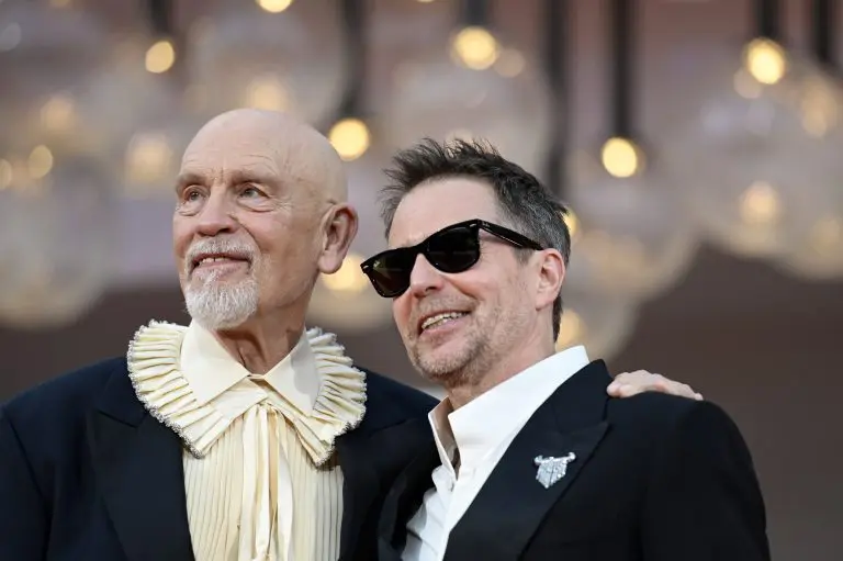 115812 Red Carpet Wild Horse Nine John Malkovich And Sam Rockwell Ph. Aleksander Kalka Courtesy Archivio Storico La Biennale Di Venezia